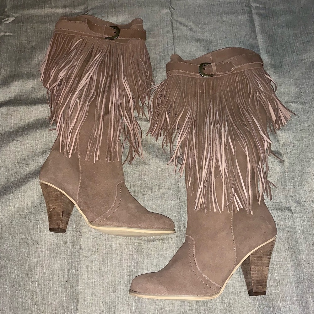 Boho Boots Fringe Naughty Monkey Boots